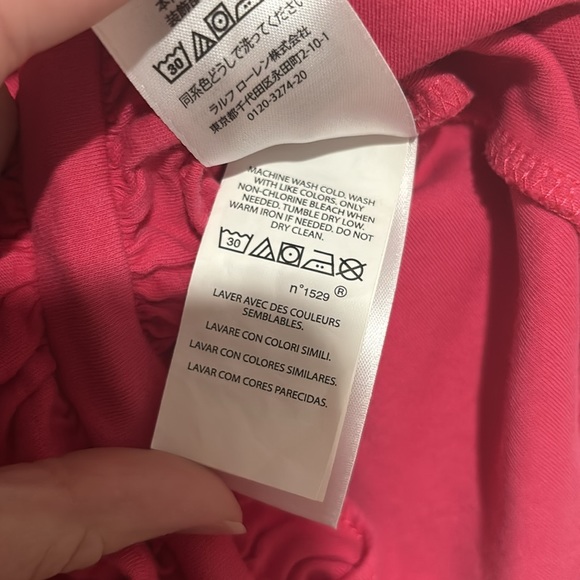 Preloved Ralph Lauren Casual Pink collar dress size 12M - Picture 7 of 10
